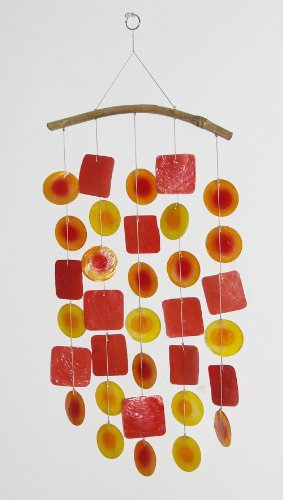 Importeur Trends - Claus Lehmann Muschel-Windspiel, orange/rot/gelb