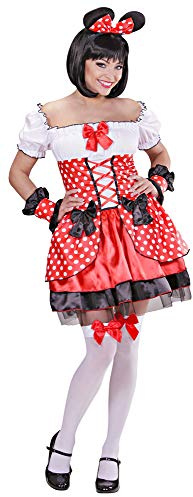 W WIDMANN MILANO Party Fashion - Kostüm Mäuschen, Kleid, Armstulpen, Ohren, Faschingskostüme