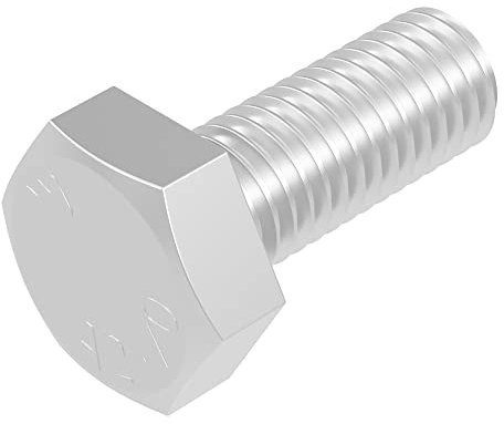 Vis à tête hexagonale SECCARO M8 x 20 mm, acier inoxydable V2A VA A2, DIN 933 / ISO 4017, tête hexagonale, 20 pièces