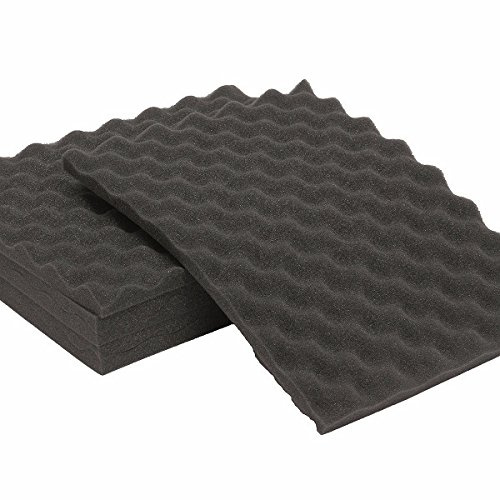 TuToy 6Pcs Acoustic Sound Treatment Convoluted Egg Profile Foam Panels