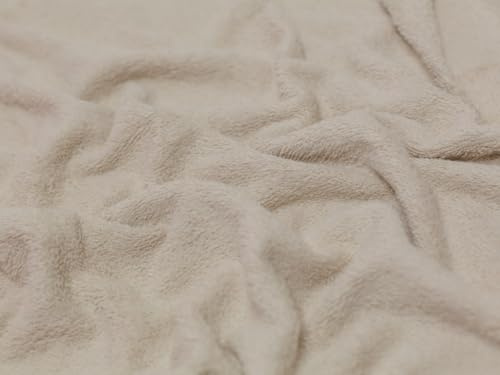 Minerva Crafts - Tela de algodón para toallas, color crema oscuro – por metro