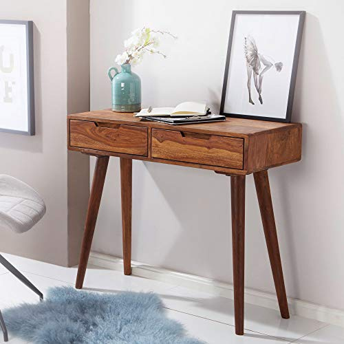 KADIMA DESIGN Console 90 cm Coiffeuse Bureau Buffet en Bois Massif