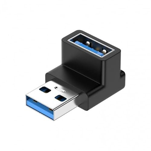 CY 10 Gbit/s USB 3.0 Stecker auf Buchse, Verlängerungskabel, Daten-Video-Adapter, 90 Grad nach oben abgewinkelt