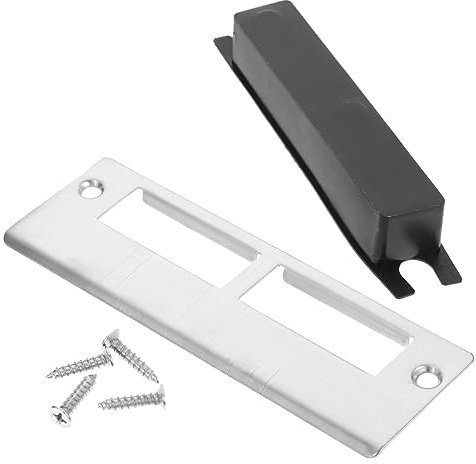 Operitacx 1 Juego Refuerzo De La Puerta Principal Placa De Cubierta De Cerrojo Placas De Cerrojo De Metal Cubre Platos Cartas De Restaurante Placa De Bloqueo Abdominales Puerta De Madera