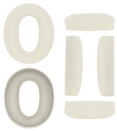 Headphone Ear Pads Covers For Sony WH-CH720N, Silicone Earpads Replacement Ear Cushions Cover (White)