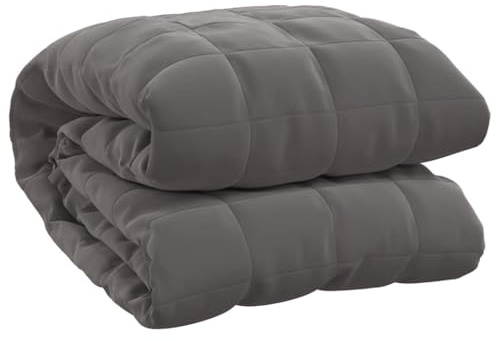 vidaXL Gewichtsdecke grau 235x290cm 15kg Stoff