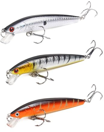 3 stycken konstgjorda beten, fiskedrag, hårda drag, dragbete, konstgjorda beten, för basfiske, havsfiskeredskap, havsfiskedrag och sötvatten, artificiellt bioniskt styvt bete