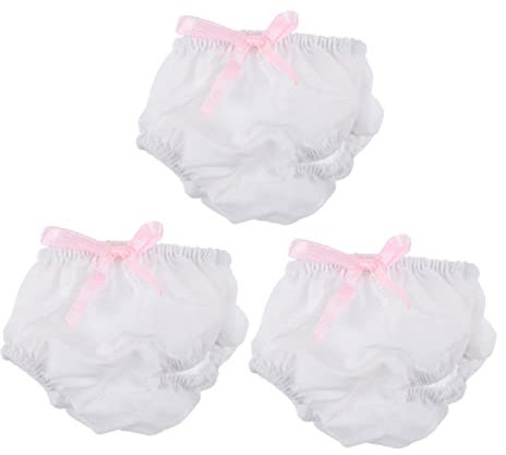 Abaodam 3st Puppe Höschen Zubehör Für Babypuppen Actionfigur Windeln Baby So Windeln Kinder So, Würden Spielzeug Spielen Puppe Verkleiden Zubehör Puppenunterhemd Kleidung Stoff