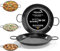 TEHORNEO Paella Pfanne Induktion, Paella Pfanne 30 cm Emaillierter Stahl 3-4 Portionen, Paella Pfanne Feuer, Paellapfannen, Paella Pfannen, Paella Pfanne Grill, Paellera, Paella Pfanne für Gasgrill