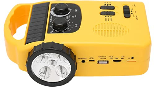 Hand Crank Solar Radio, Reading Light Hand Crank & Battery Operated, Solar Radio for Outdoor Camping (BewiVxwwqMFtQf-11)