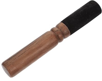BESTonZON Handgefertigter Buddha Klangschalenstab und Pu für Yoga und Meditation mit Langanhaltendem Klang und Elegantem Schlichtem Design