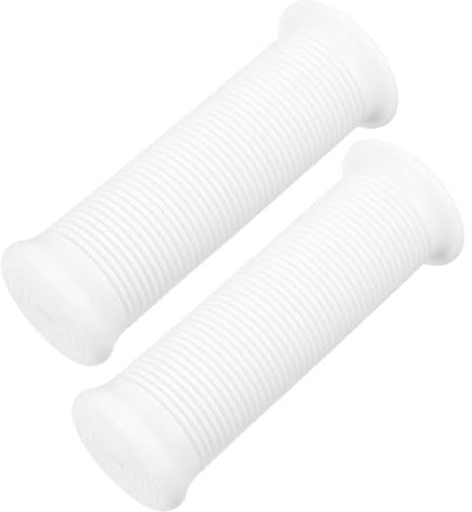 SOLUSTRE 1paar Lenkergriffe Tpu Vintage Rutschfeste Griffe Weiß Ergonomisches Design Einsetzbar Für Fahrräder Und Motorräder Hohe Rutschfestigkeit Einfache Installation