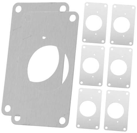 iplusmile 8pièces Plaques De Réparation Pour Charnières De Porte Kit De Montage Acier Inoxydable Pour Panneaux De Porte à Charnières Avec Vis De Fixation