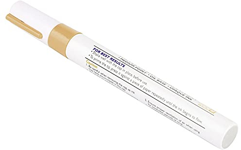 Tyenaza Reifenmarkierungsstifte, wasserfest, professioneller Auto-Bleistift, Reifenlackstift, Markierungsbeschriftung (Gold)