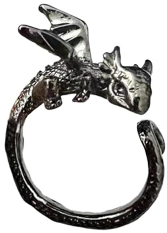 Drachen Häkelring - 10g Häkelringe für Spannung einstellbar | Drachen Häkelring Fingergarn Führung Stricken Spannringe | Strickdrache Spannring für Häkelzubehör