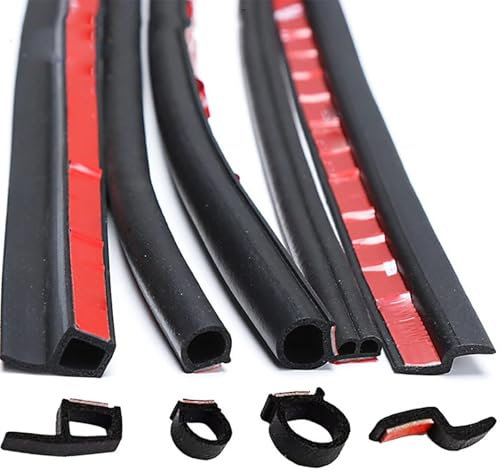GUPEB 4Meter Voiture Porte Seal Strip Stickers Anti-Poussière Insonorisation Étanchéité Big D Z P Type Isolation phonique