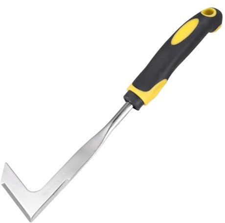 Grout Scraper, Stainless Steel Weed Knife, 30 cm Ergonomic Handle Joint Scraper, Joint Cleaner for Removing Weeds and Moss, Weed Remover Device for Gardening
