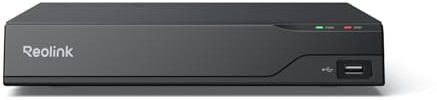 Reolink RP-PN8 PoE NVR Sistema de vigilancia Grabador, admite cámaras de hasta 16 MP y hasta 32 TB de Almacenamiento Local (Sin Disco Duro), Ideal para vigilancia residencial, Interior y Exterior