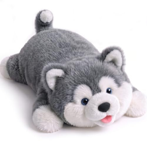 Mewaii Weighted Stuffed Animals Dog Plush, Heatable Coolable, 2-5lbs, 23in | Adjustable Comfort, Microwaveable Removable Inner Pad, Machine Washable Cover, Cozy Gift for Adults & Kids