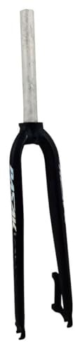 CZYWKDDPP Fourche Rigide en Alliage d'aluminium pour VTT, 26/27,5, Freins à Disque, axe Droit 1-1/8, Blocage Rapide 9 x 100 mm (Noir, 26 Pouces)