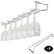 Amatt - Portabicchieri da vino, in acciaio inox, per cucina, 33 cm