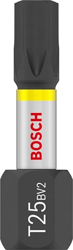 Bosch 25x PRO Torx Impact Bit, T25, 25 mm, Display, 10 x 25-tlg. | Länge 25 mm, Professional Zubehör Schraubendreher, Bohrmaschine/Schrauber