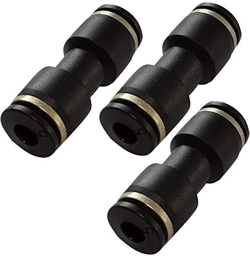 AERZETIX - 3x Racor Conexión Rápida Conector Acoplador Recto Ø5mm Neumático Compresor de Aire Comprimido - C17165