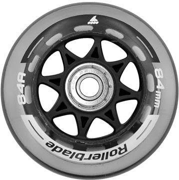 Rollerblade 84MM/SG7 WHEEL/BEARING XT, 8 Inline Skate Rollen, Ersatzräder, Unisex, Klar, 84mm/SG7