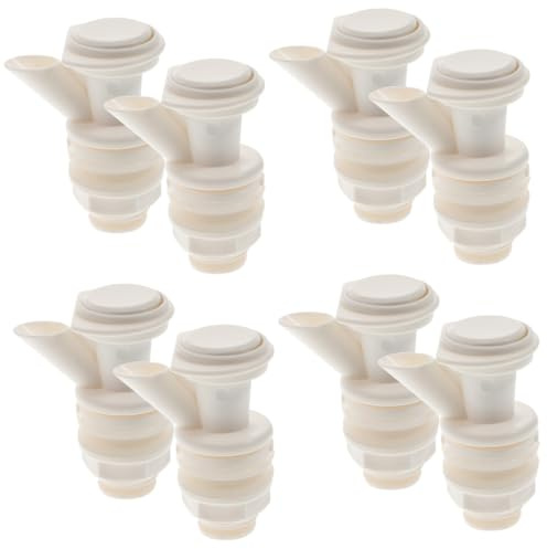 DOITOOL 8 Piezas Enfriador De Botón El Plastico Espiga Grifo De Repuesto Aquatainer Grifo Para Dispensador De Bebidas Boquilla Enfriadora De Agua Chorro De Agua Jarra Pava Páginas