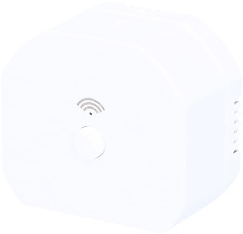 UNITEC WIFI LED Dimmer zum einbau in tiefe Gerätedosen, Unterputz, Steuerung über Smartphone, Tablet oder Sprachassistent, mit Zeitprogrammen und Countdown-Funktion weiß