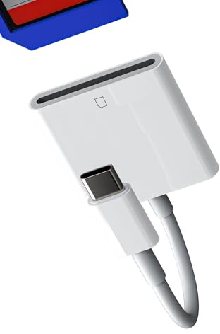 Adapter USB C SD Kartenleser für Apple Macbook Air für iPhone15 Pro Max Plus für iPad 10、Air4/5、Mini6、Pro 12.9 Kompatibel mit Samsung Zubehör PC Computer Steckdosen Card Reader