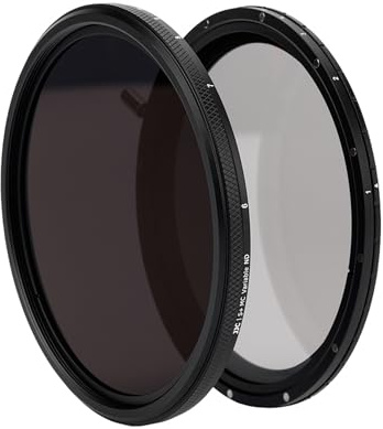 JJC 67mm True Color Variable ND2.5-ND1000 ND Filter 10 Blenden, ND2.5-32 Neutrale Densität Graufilter Einstellbarer Fader w ND32 Fester Filter für Canon RF 24-105mm EF-S 18-135mm Objektive, No X-Cross