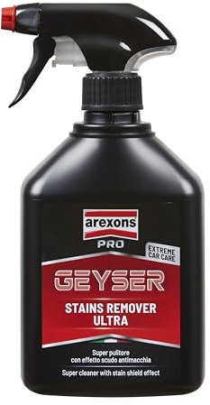 Arexons Car Care Pro GEYSER - Detergente e Smacchia Tessuti Super Potente, Deterge e Neutralizza i Cattivi Odori, 400ml