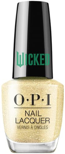 OPI x Wicked Nail Lacquer – Oz-Mazing – Gold Nagellack – Perlmutt – Schnelltrocknend – Hält Bis Zu 7 Tage – Mit ProWide Pinsel – 15 ml