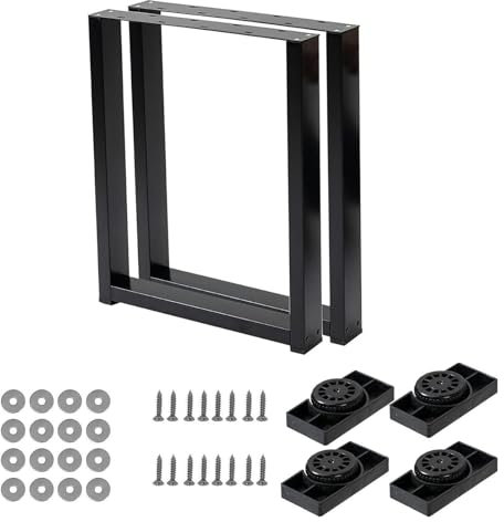CSYQPDMBDL Tischbeine, Tischkufen, Tischbeine aus Metall – Möbelbeine – Schreibtischbeine, Tischbeine mit robustem Metallrahmen, industrielle Tischbeine(80X72CM)