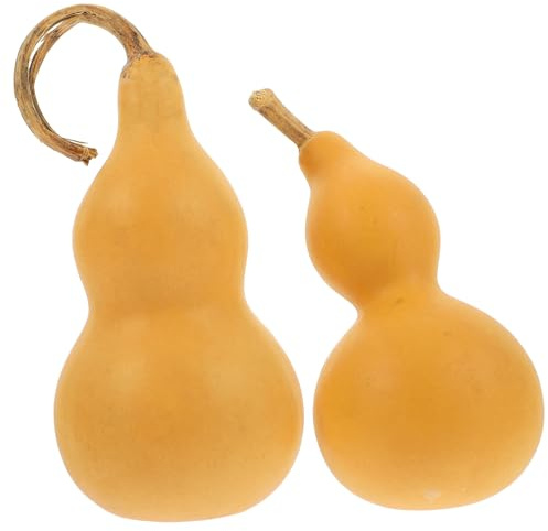 Vaguelly 2piezas Juguetes De Adornos De Calabaza Calabaza Decorativa Hogar De De Escritorio Manualidad Decorativa para Auspiciosa De Material Natural