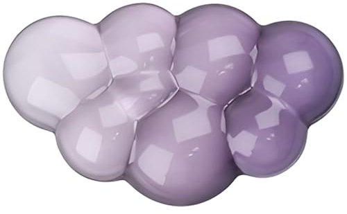 Gel-Cloud-Handgelenkauflage für Maus, Farbverlauf, violett, ergonomisch, transparent, niedlich, cool, Handgelenkauflage, Silikon, rutschfest, transparent, Arm-Handgelenkstütze für Computer, Laptop