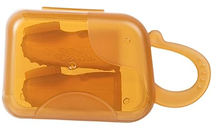 Generisch 1 Set Fingerzahnbürste Reinigungsbürste Zahnungsfinger Fingerbürste Zähne Babys Kinderzahnbürste Säuglingszahnbürste Zahn Oral Massager Silber Silica Gel