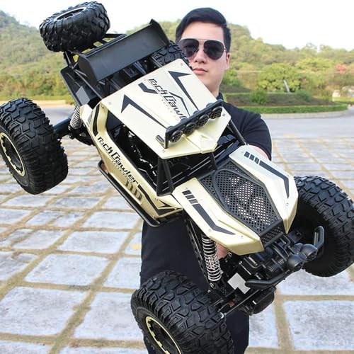 QIYHBVR RC Cars 6 Rad 4WD Ferngesteuertes Auto Für Kinder Erwachsene, 1: 8 All Terrain Monster Trucks Für Jungen, 4 WD Offroad 2,4 GHz Rock Crawler, 2 Batterien Für 40 Minuten Spielzeit