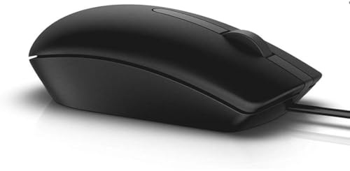 MS116 Wired Mouse, 1000 DPI Optical Scroll Wheel Mouse with 3 Buttons, Wired Mice for Left and Right Handed Users, USB 3.0 Computer wired Mice Compatible with PC, Macbook, Laptop, Notebook, Office