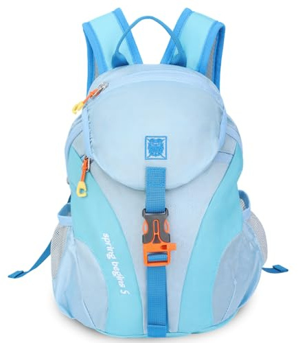 Cozary Kinder Rucksack, 5L Wasserdichter Outdoor Sportrucksack Geeignet mit Brustgurt,1–3 Jahre, Leicht Wanderrucksack Kinder Mädchen Jungen, Kindergartenrucksack für Schule, Reisen und Sport, Blau