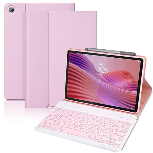 Funda con teclado para Lenovo Tab 10.1 pulgadas 2025, para Lenovo Tab 10.1 Teclado