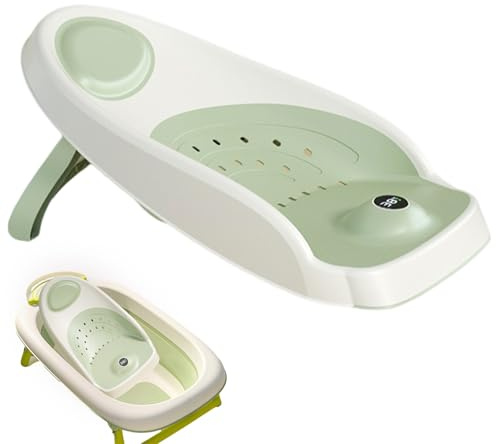 Soporte para asiento de baño para bebé: asiento para bañera para bebé, ayuda ergonómica para el baño para niños, material antideslizante, diseño ajustable de secado rápido, cómodo uso manual | P