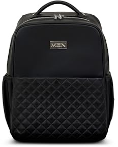 Moon Wickelrucksack & Tuch Blaubaer | Großer Baby Windelrucksack + Wickelunterlage | Wickeltasche viel Zubehör, wasserabweisend | Handtasche groß für Alltag, Kinderwagen | Babytasche modisch & vegan