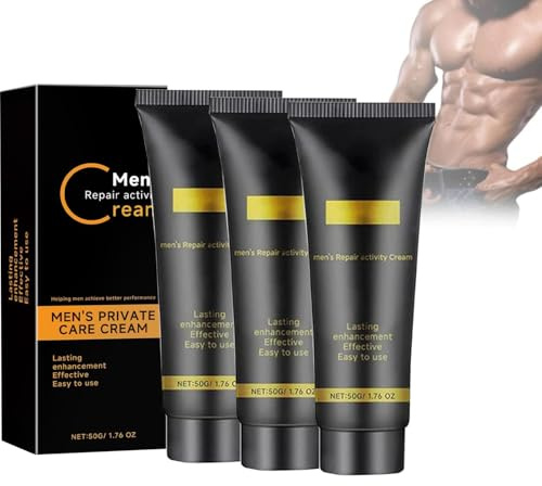 Mens Intimate Cream, Men 's Repair Activity Cream, erfrischende leichte Formel, natürliche Inhaltsstoffe für den täglichen Gebrauch (3 pcs)