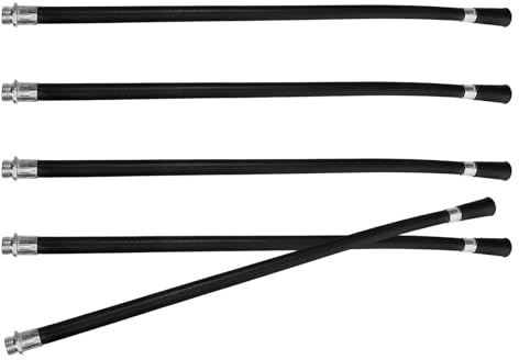 Levemolo Tuyau D'extincteur pour Prolonger D'extinction en Plastique Noir 5pcs Facile à Utiliser Buse pour Extincteur 4kg