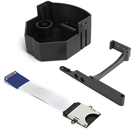 Jelquix Kit de Montage D'adaptateur D'extension de Carte Mémoire D'impression 3D pour Dreamcast avec Matériau ABS Durable pour L'installation de Gdemu (BLACK)