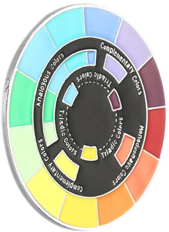 POPETPOP Spilla Rotonda Facile da Appuntare in Lega Smalto Colorato, Design Elegante e Unico per Sciarpe e Borse alla Moda