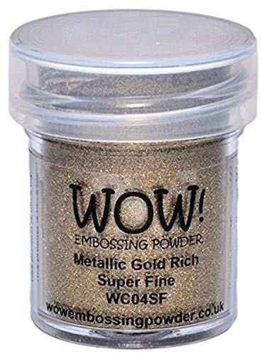 WOW! Poudre de gaufrage en poudre, 15 ml, riche en or