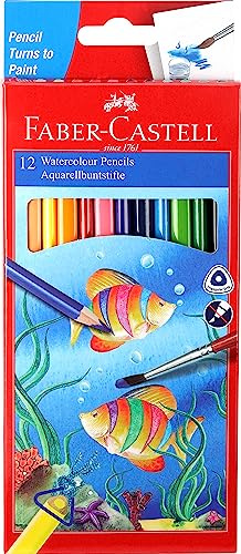 Faber Castell Schule Serie Full Länge Wasser Farbe Bleistifte – 12 Stück